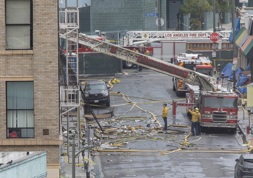 LAFD has no record of inspecting downtown building that exploded in May