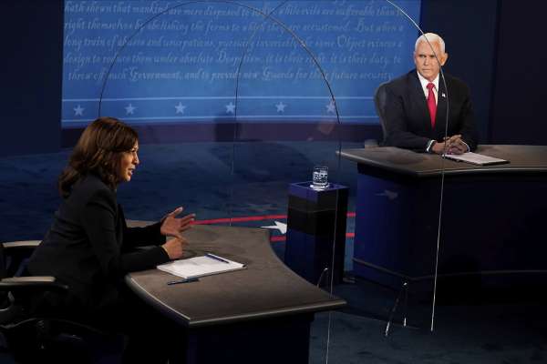 Kamala Harris vs. Mike Pence takeaways: Coronavirus, ‘I’m speaking’ and California’s cameo