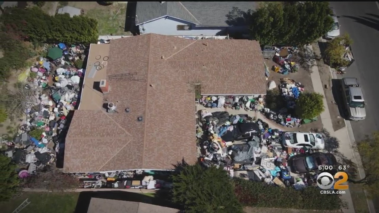 Granada Hills Junk House: ‘Hoarders’ TV Show, City, LAPD Get Involved As Junk Remains Piled In Yard Of Granada Hills Home