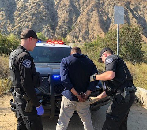 Azusa brush fire arrest