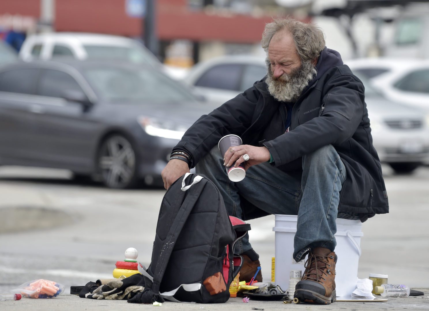 homeless man