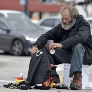 homeless man