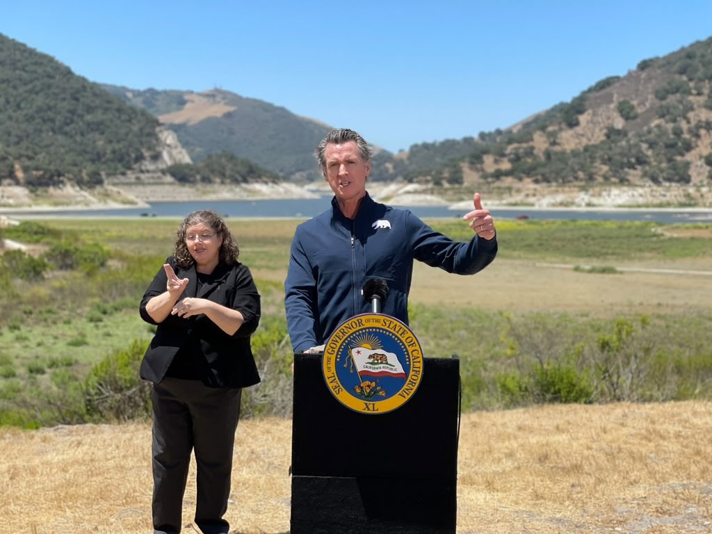 Newsom discusses drought