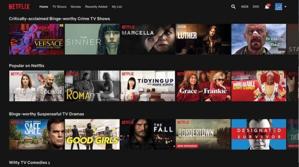 streaming netflix tv television