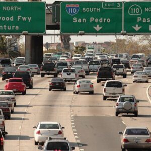 Los Angeles freeway 101 110 Pasadena Hollywood