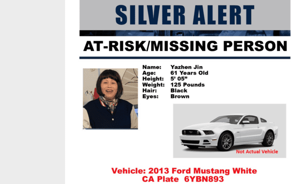 missing, monrovia, silver alert