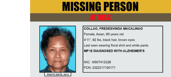 missing, alzheimer's, valencia