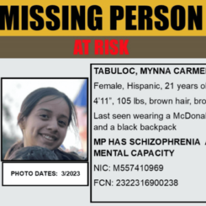 missing, stevenson ranch, schizophrenia