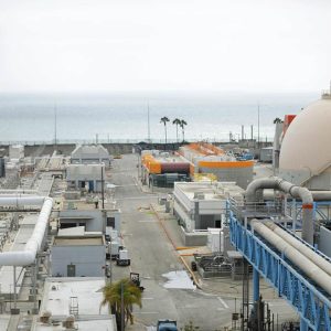 Hyperion sewage treatment plant in Playa del Rey is across the street from Dockweiler State Beach.