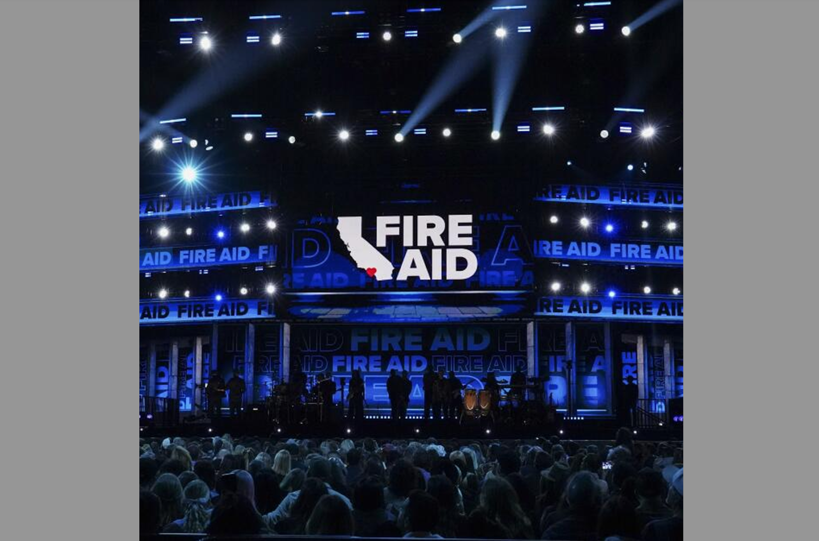 FireAid concerts raised $100 million to help victims rebuild and recover from the LA wildfires.