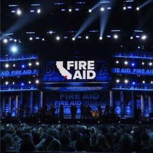 FireAid concerts raised $100 million to help victims rebuild and recover from the LA wildfires.