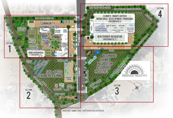 The Northside Agriculture Innovation Center will be developed in two phases.